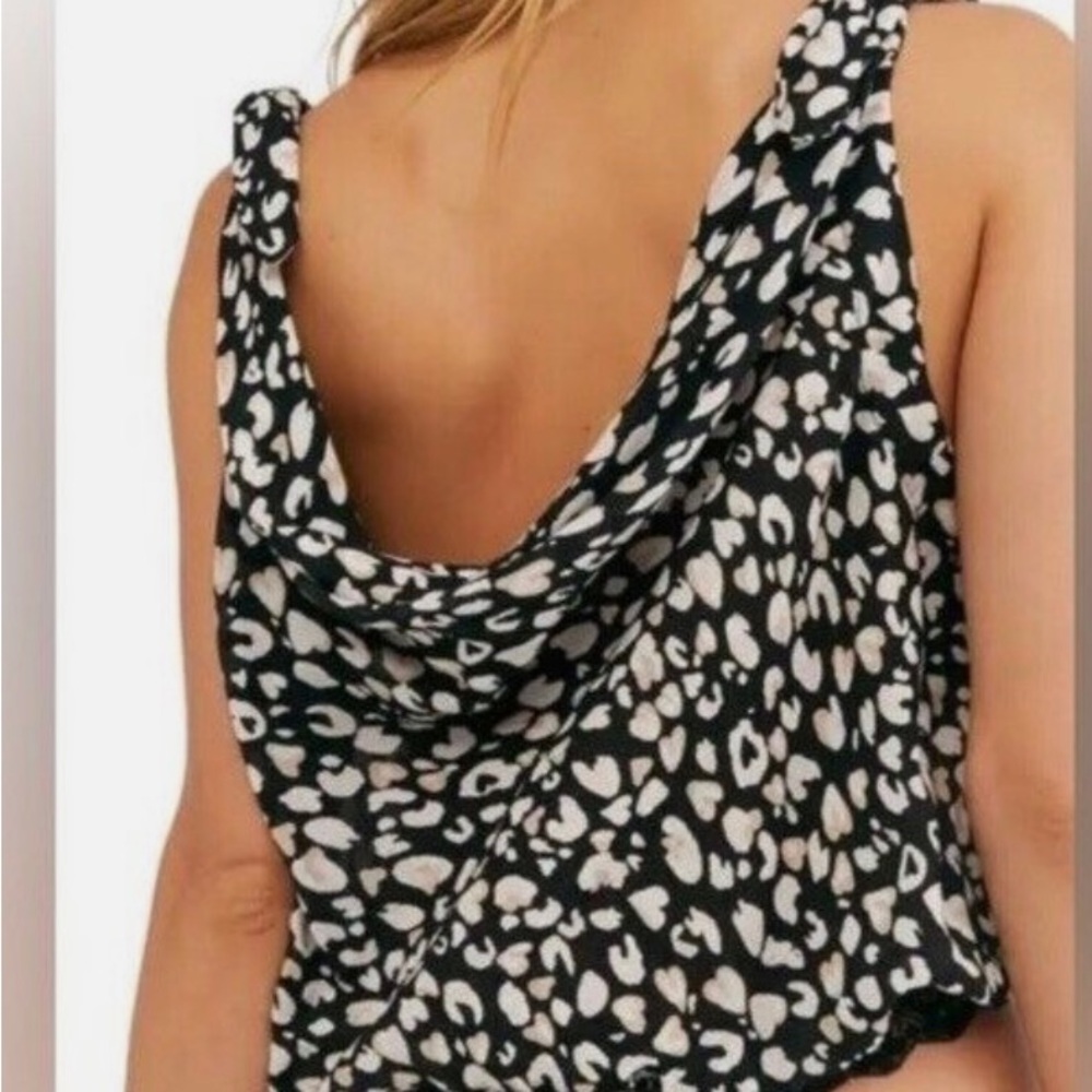 Free People Bare It All Bodysuit Cheetah View 2